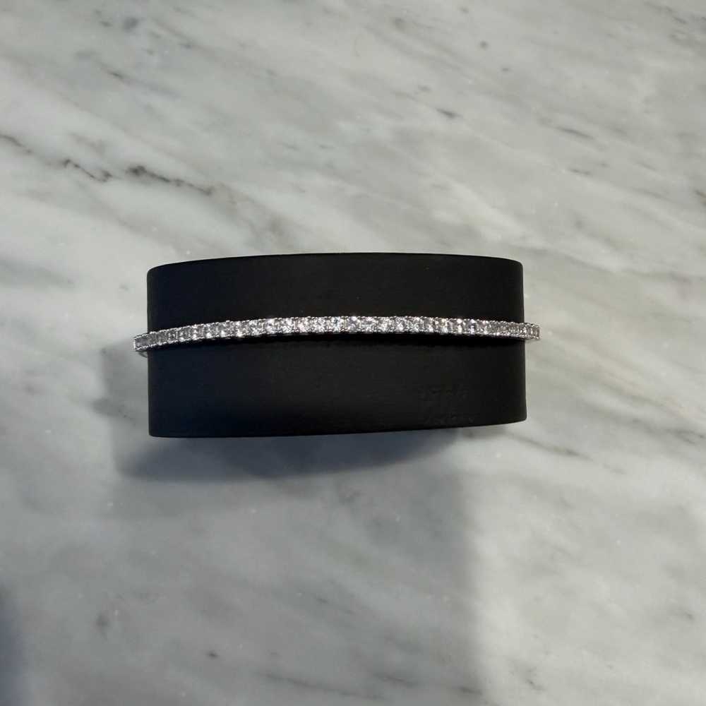 Aurate White Sapphire Tennis Bracelet